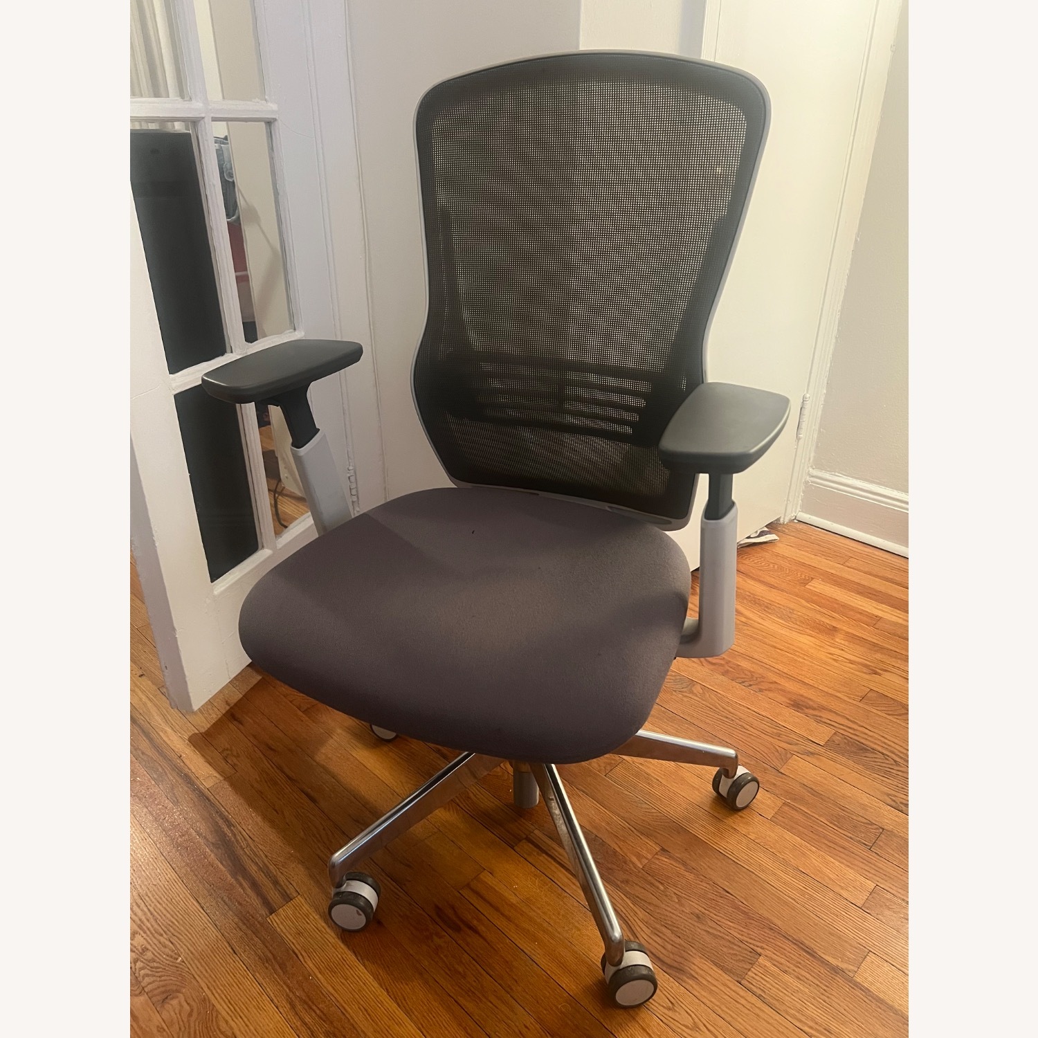 Staples Ergonomic Light Gray Office Chair - image-2