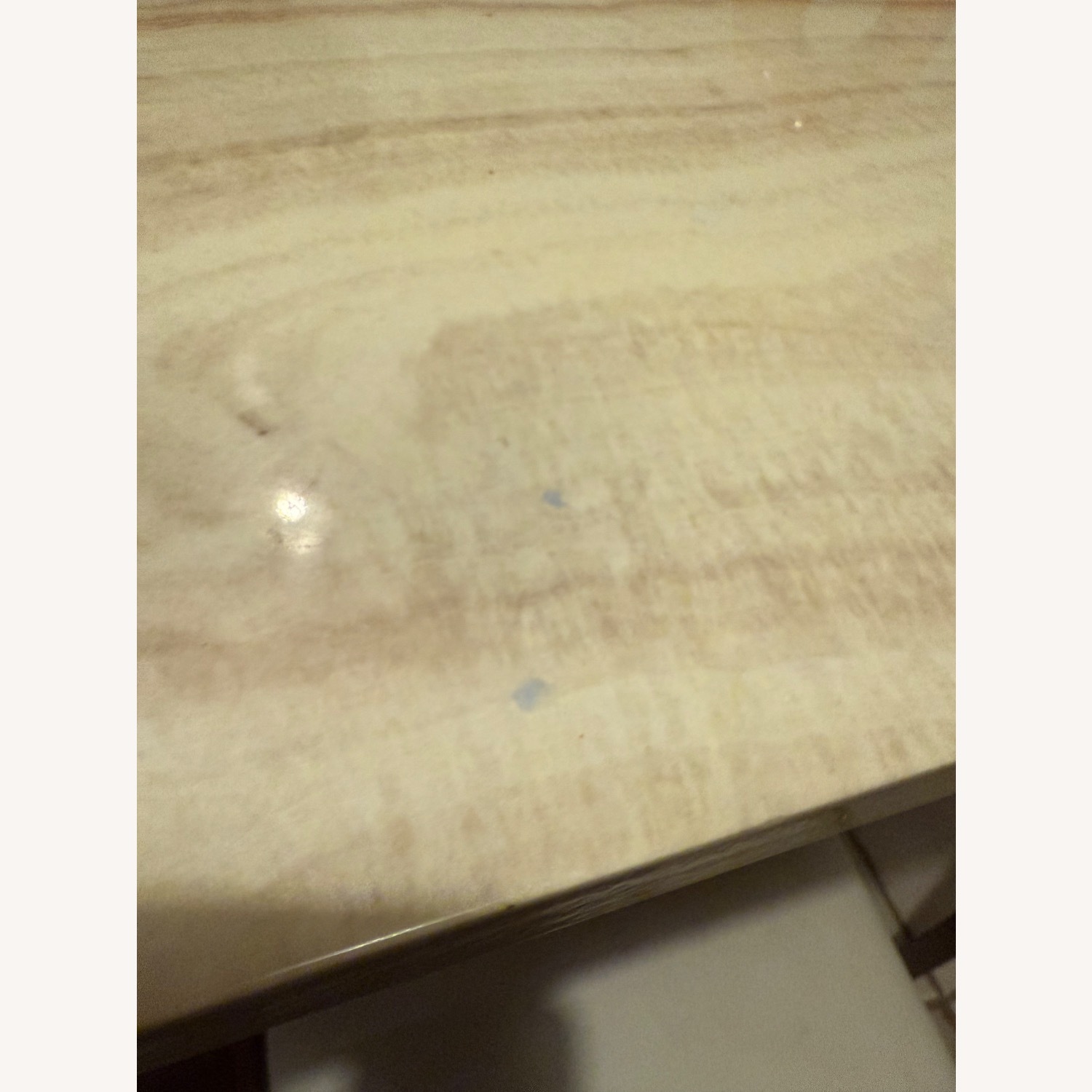 Gold Kitchen Island & 2 Stools - image-5