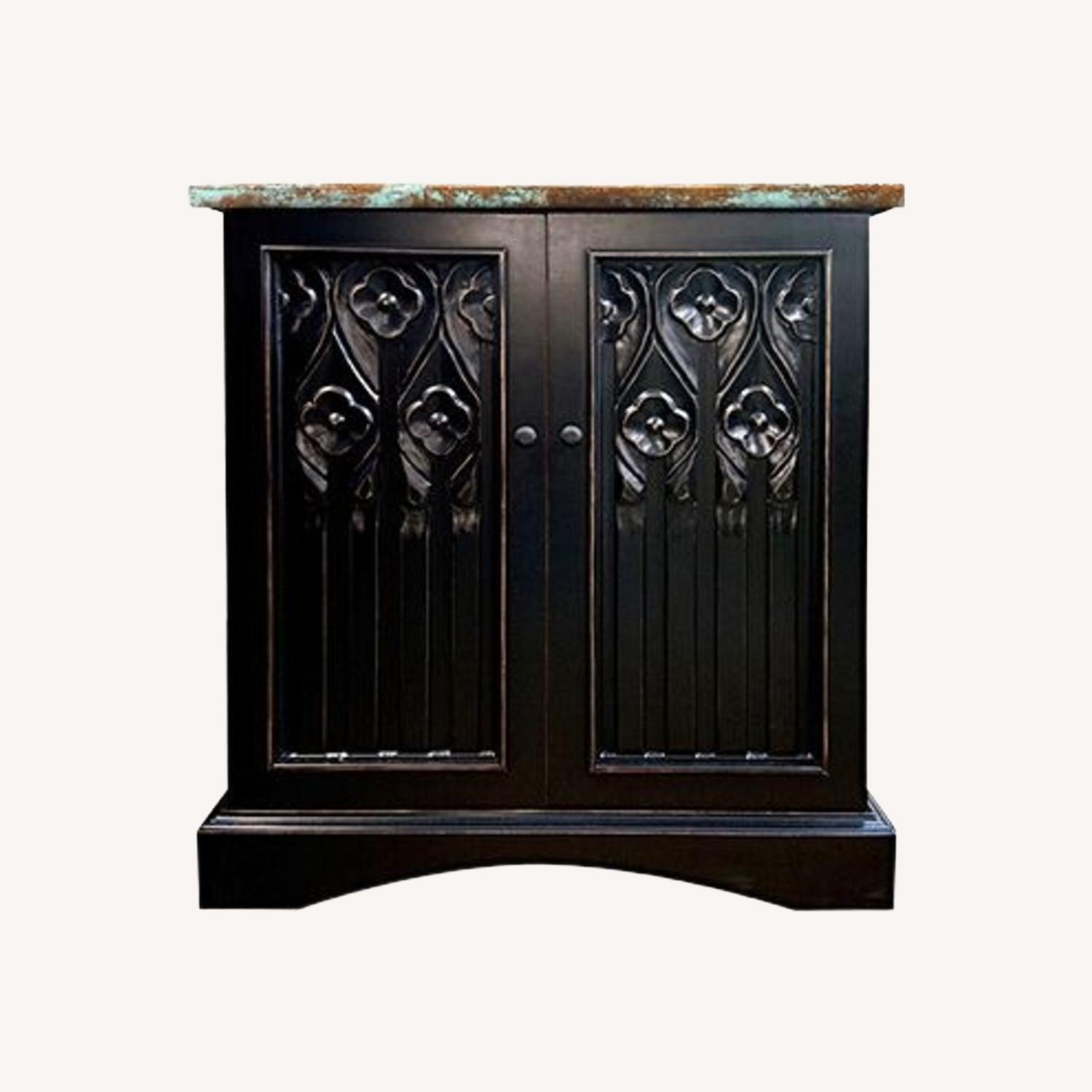 Arhaus Aubrey Dark Brown Wood Sideboard - image-0