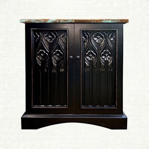 Used Arhaus Aubrey Dark Brown Wood Sideboard for sale on AptDeco