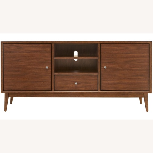 Used Raymour & Flanigan Miranda Mid-Century Walnut Sideboard for sale on AptDeco