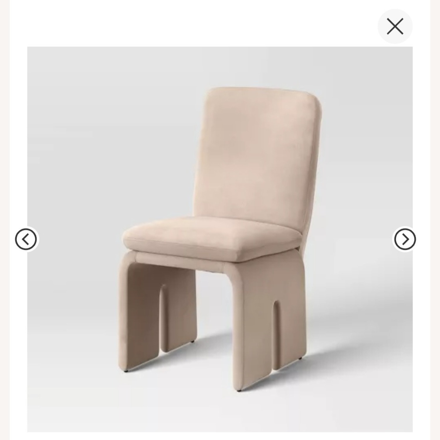 Threshold Natural Microsuede Dining Chairs - image-2