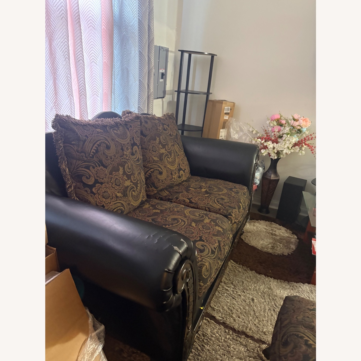 Dark Brown 2 Seater Sofa - image-2