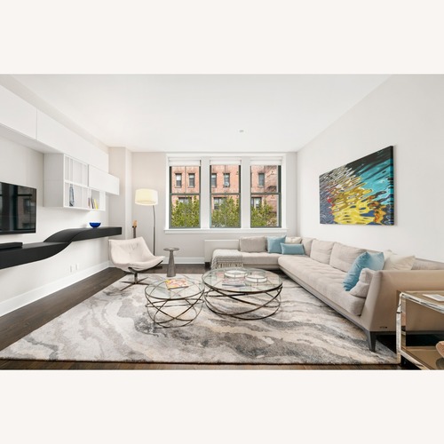 Used Roche Bobois Perception Gray Fabric/Leather 2 Piece Sectional for sale on AptDeco