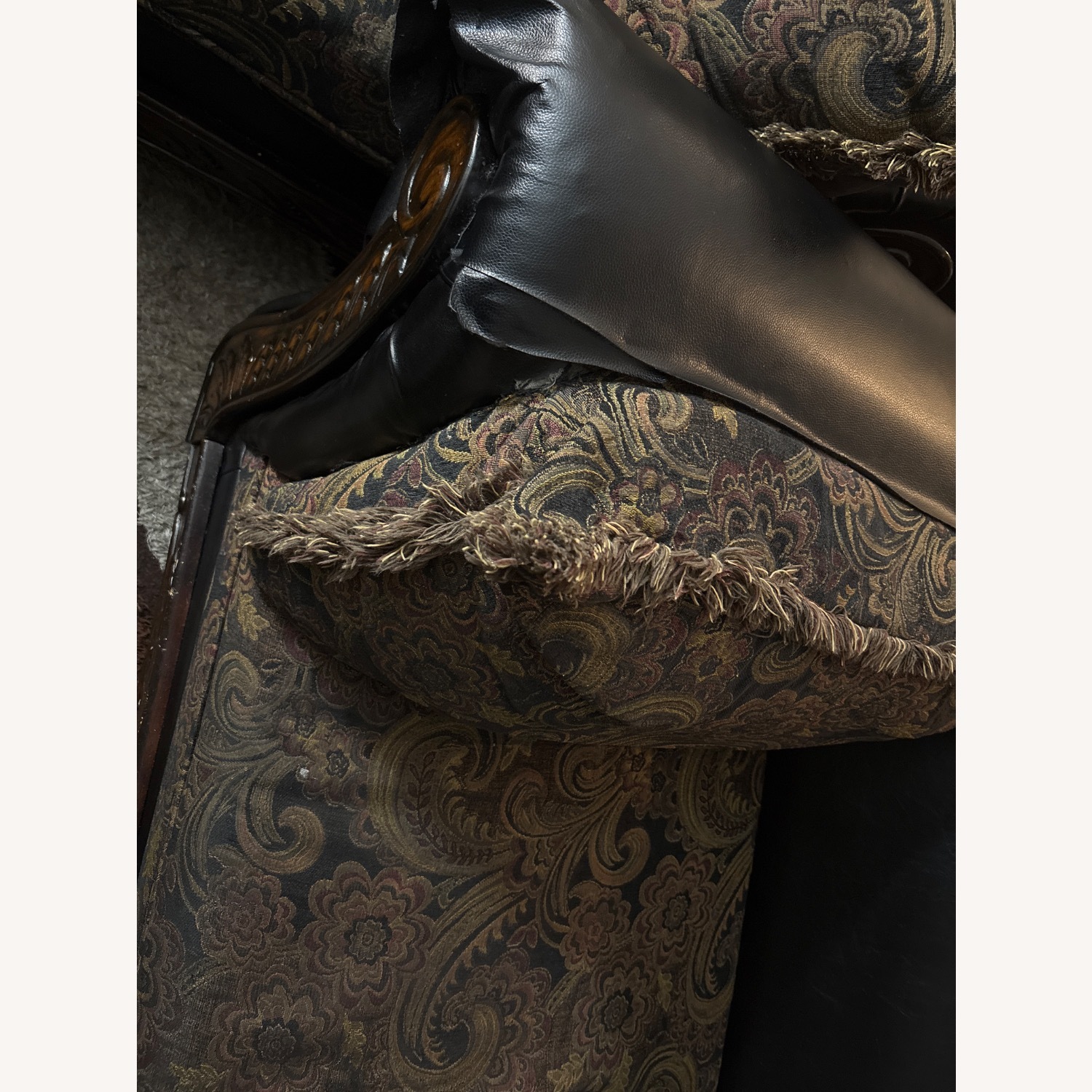 Dark Brown Loveseat - image-5