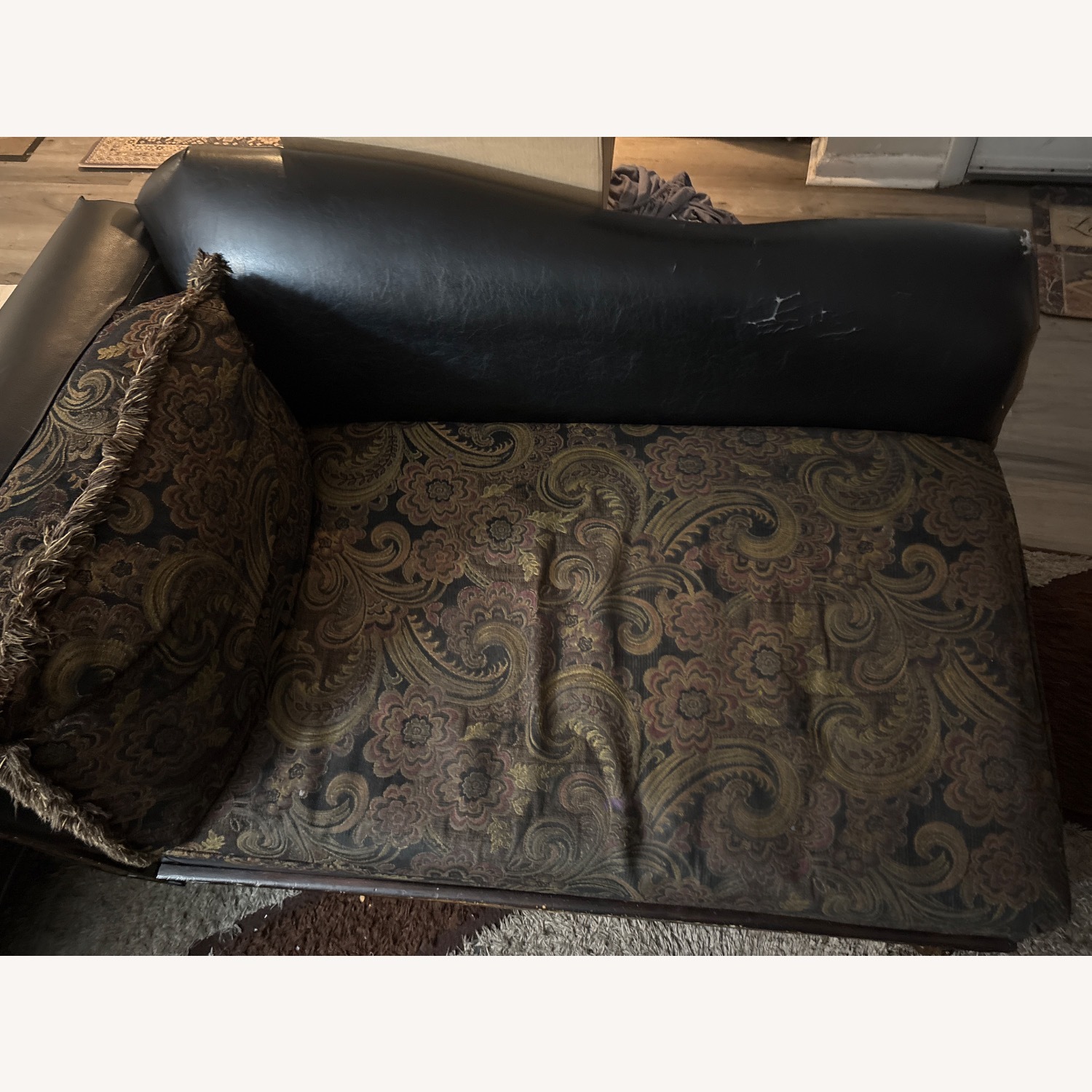 Dark Brown Loveseat - image-1