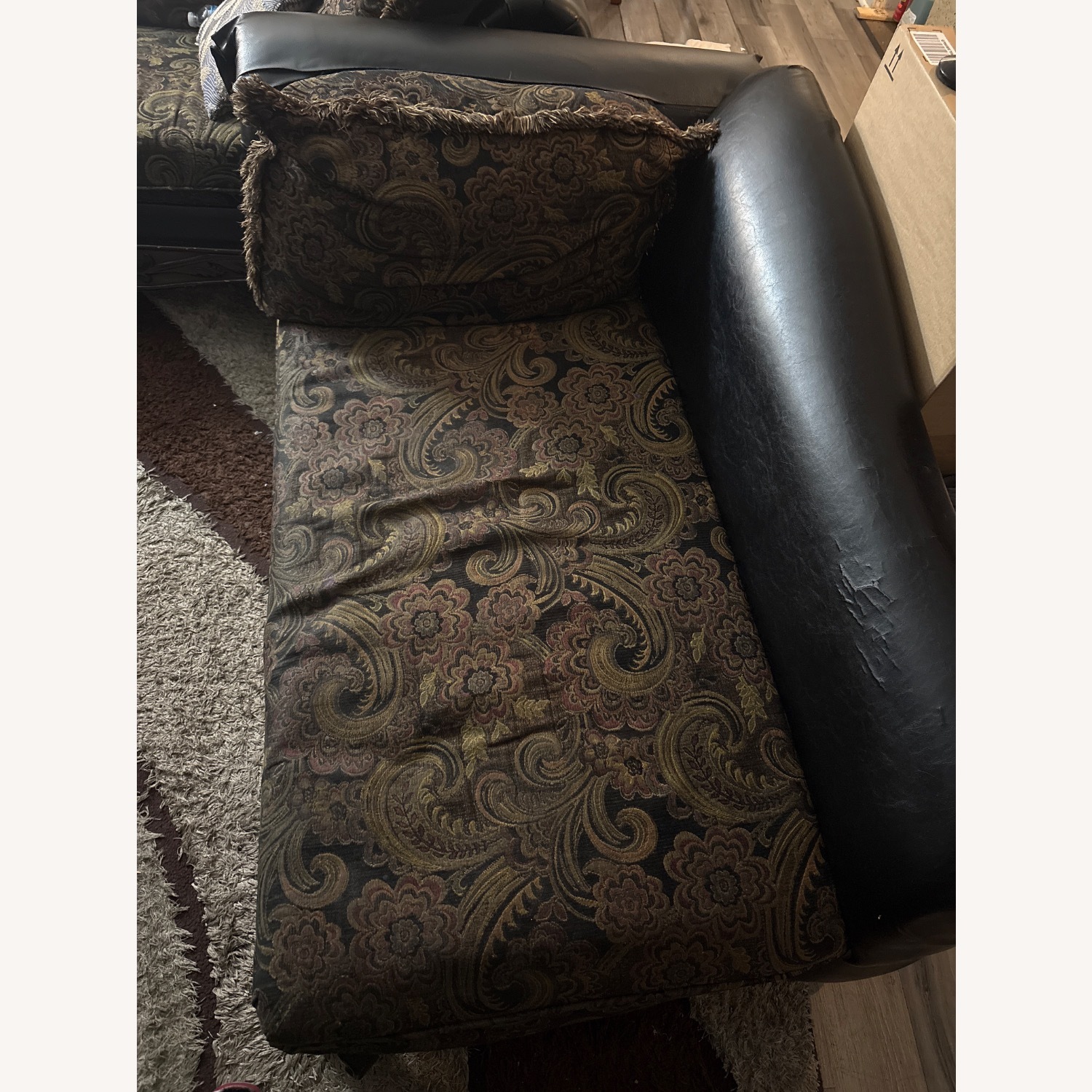 Dark Brown Loveseat - image-3