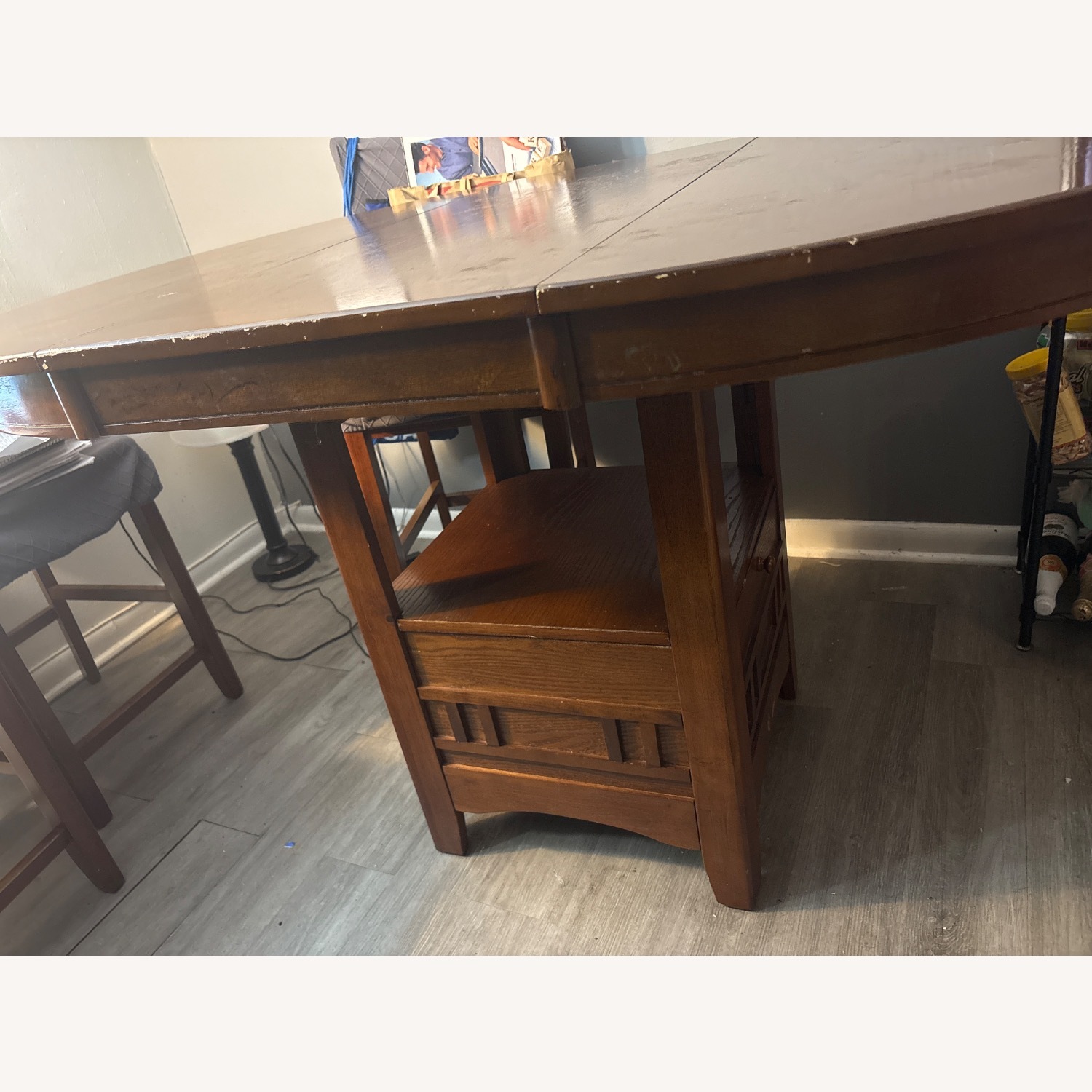 Dark Brown Dining Table - image-4