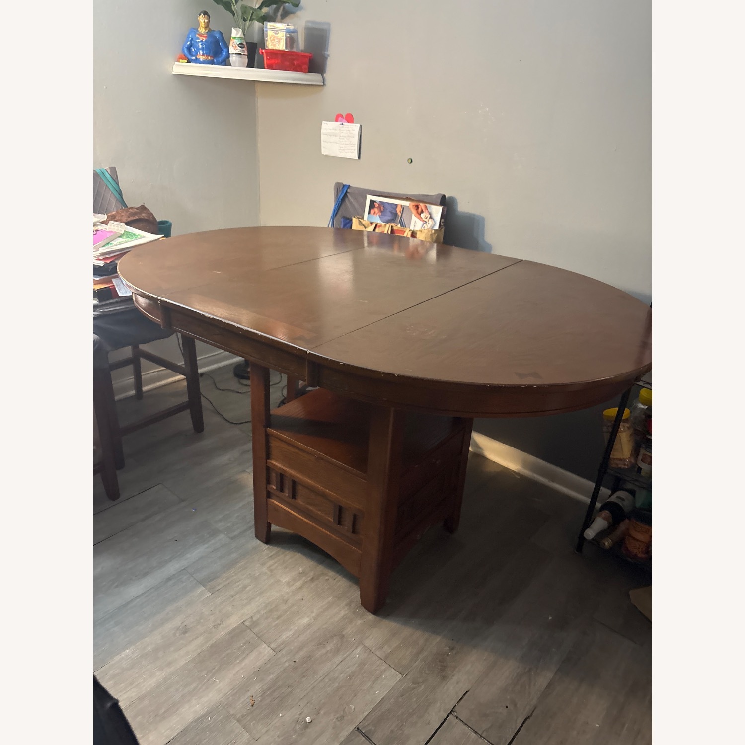 Dark Brown Dining Table - image-2