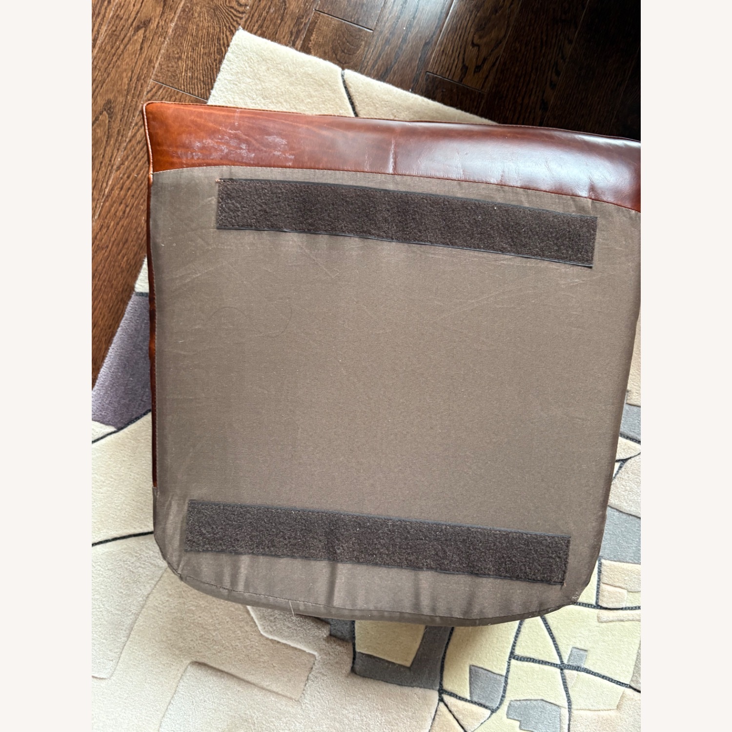 West Elm Lucas Saddle Leather Swivel Base Chairs - image-9