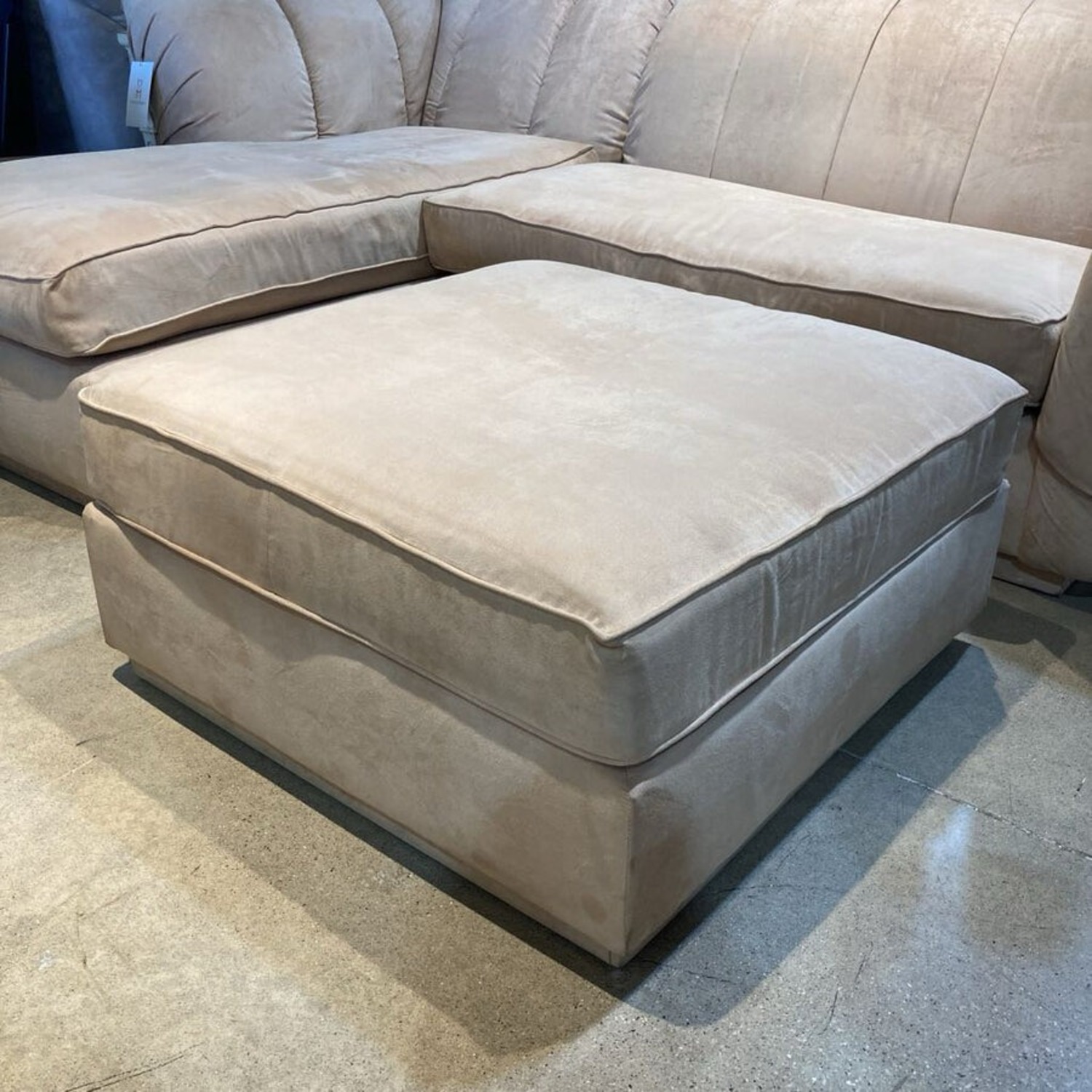 2pc Microfiber Left Chaise W Ottoman Sectional - image-8