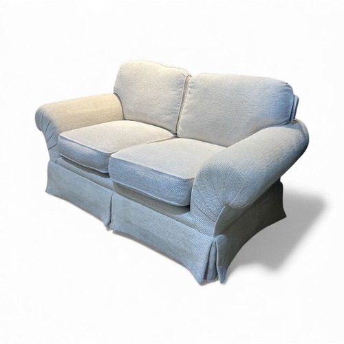 Used Henredon Skirted Upholstered Two-Seat Loveseat for sale on AptDeco