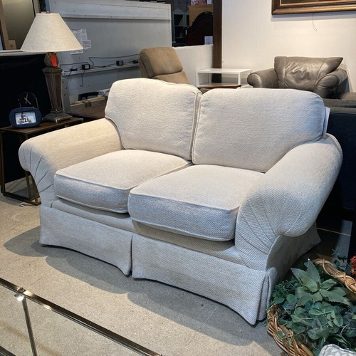 Used Henredon Skirted Upholstered Two-Seat Loveseat for sale on AptDeco