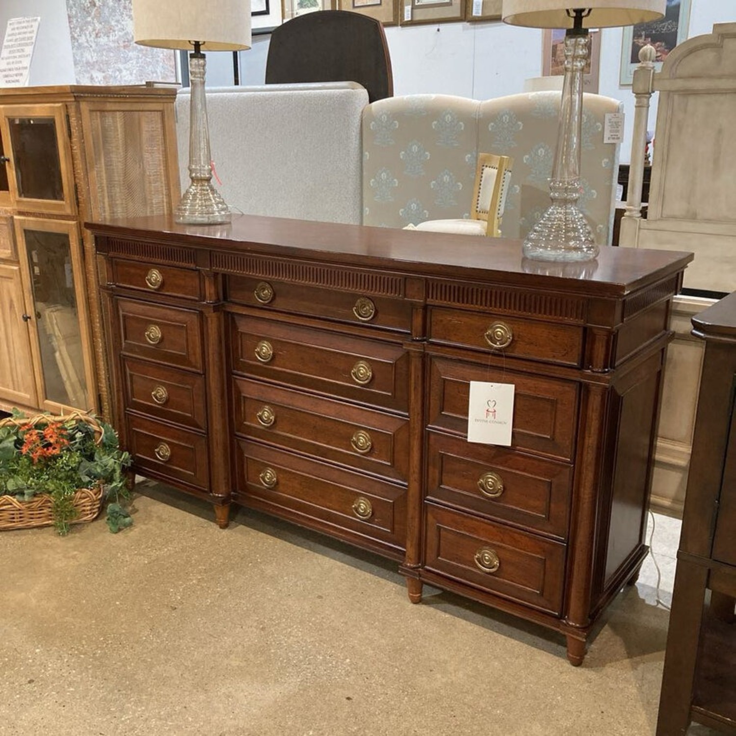 Federal Style Traditional 12-Drawer Buffet - image-2