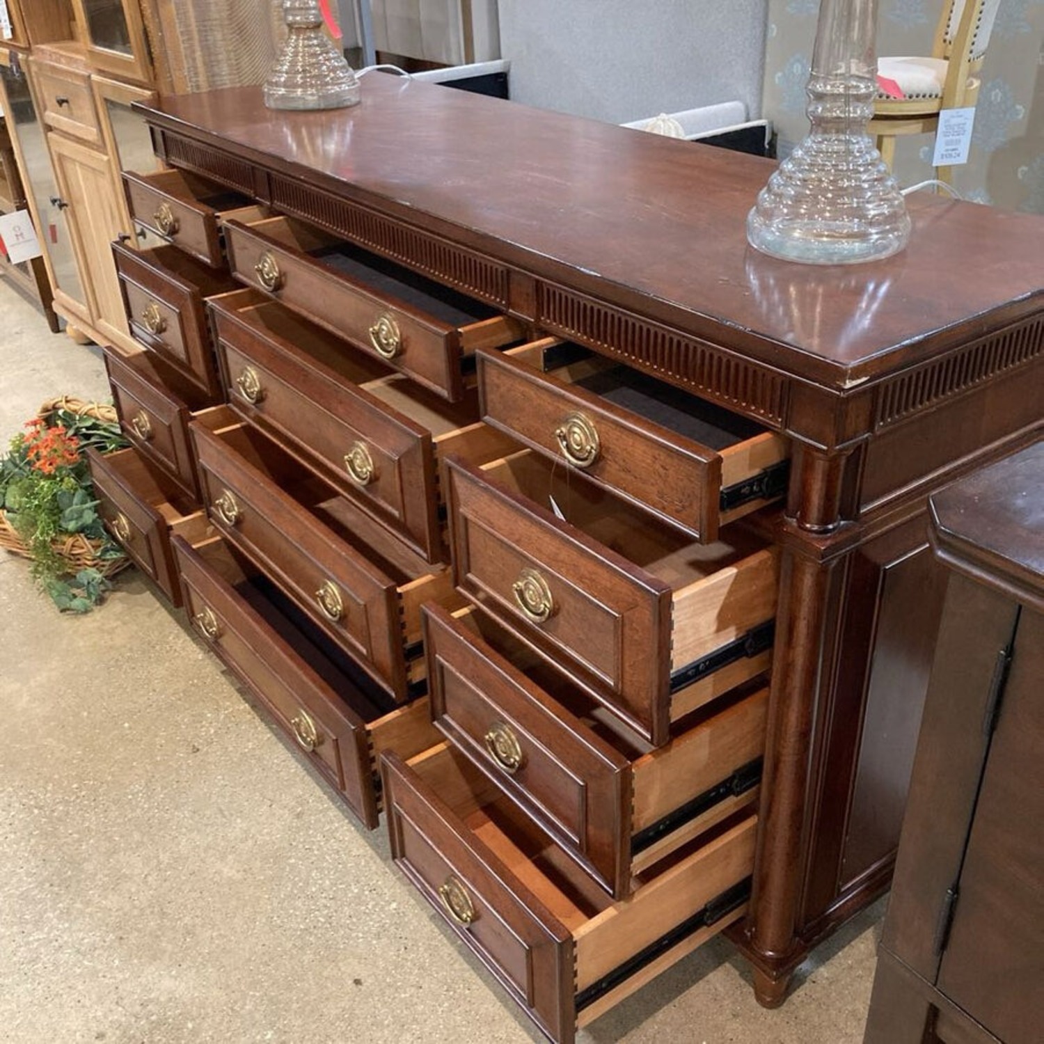 Federal Style Traditional 12-Drawer Buffet - image-6