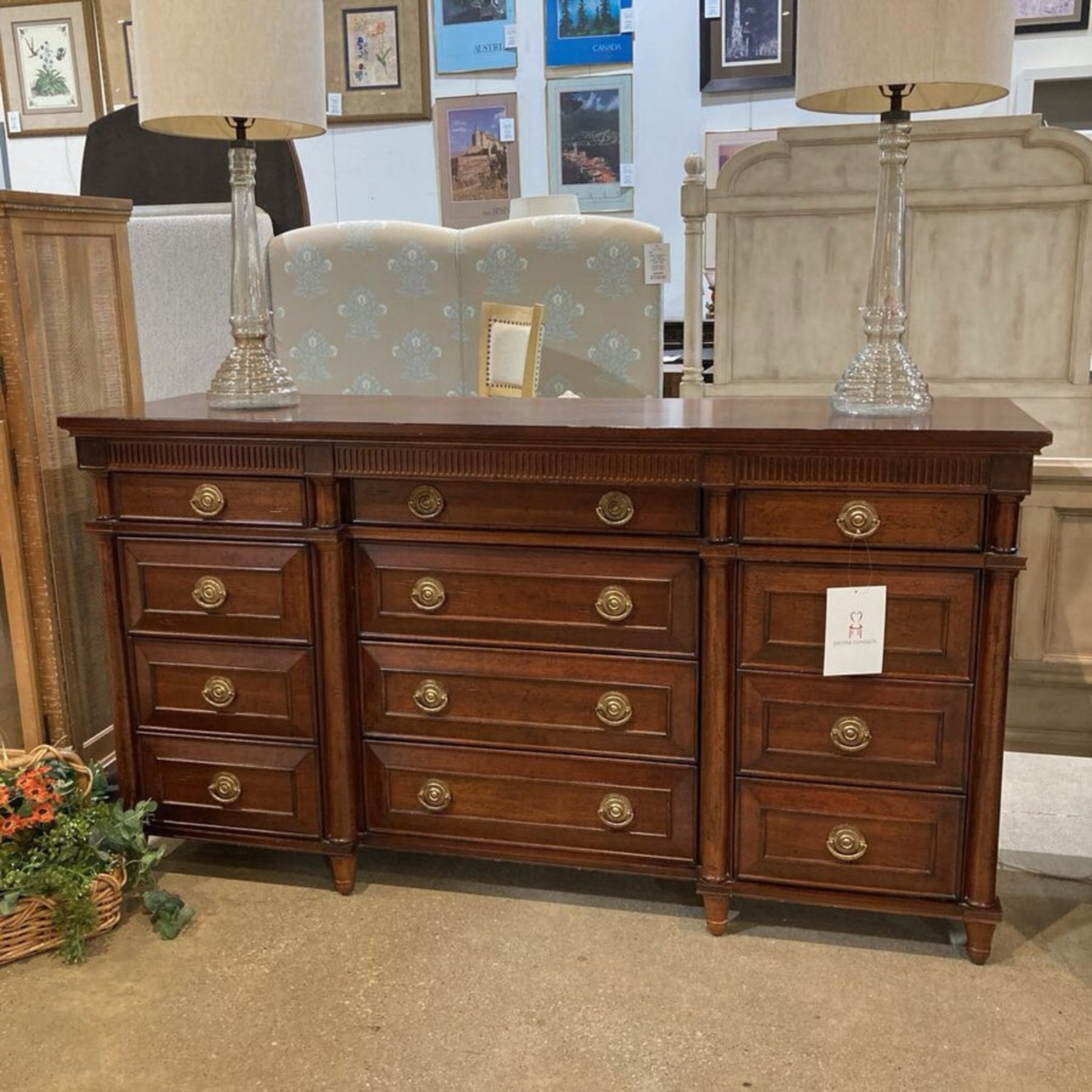 Federal Style Traditional 12-Drawer Buffet - image-3