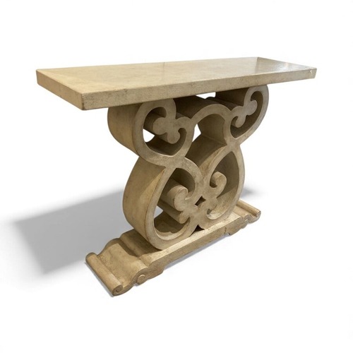 Used Hooker Furniture Rhapsody Scroll Console Table for sale on AptDeco