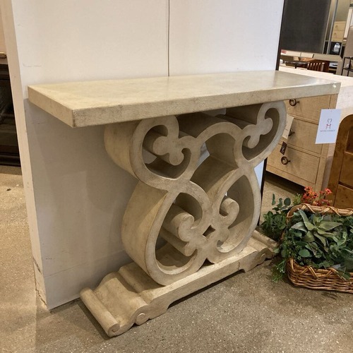 Used Hooker Furniture Rhapsody Scroll Console Table for sale on AptDeco