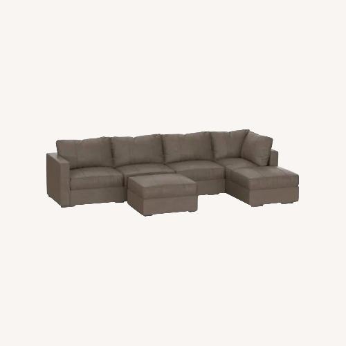 Used LoveSac Venetian Taupe Velvet 4 Seat Sectional for sale on AptDeco