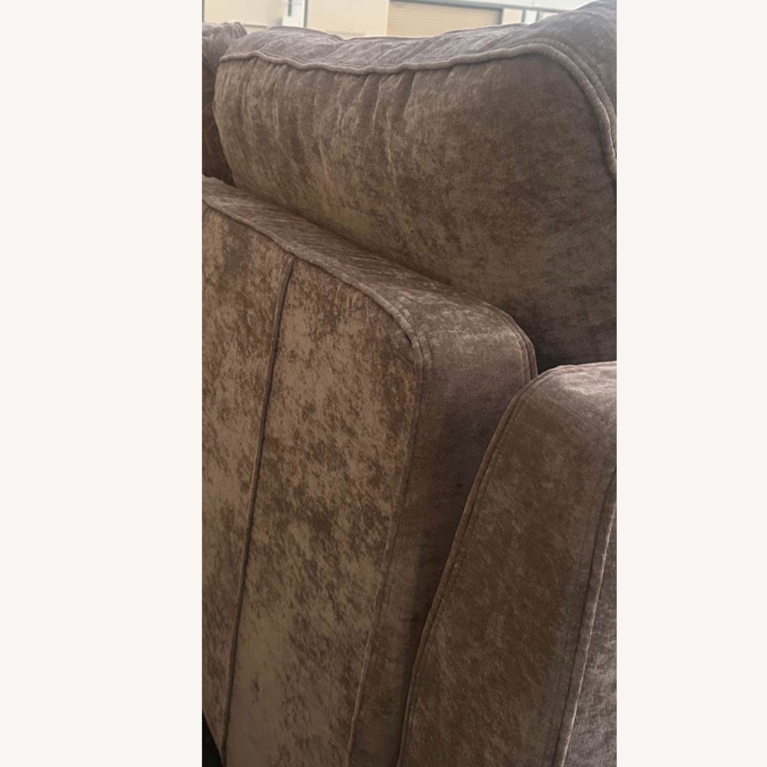 LoveSac Venetian Taupe Velvet 4 Seat Sectional - image-9