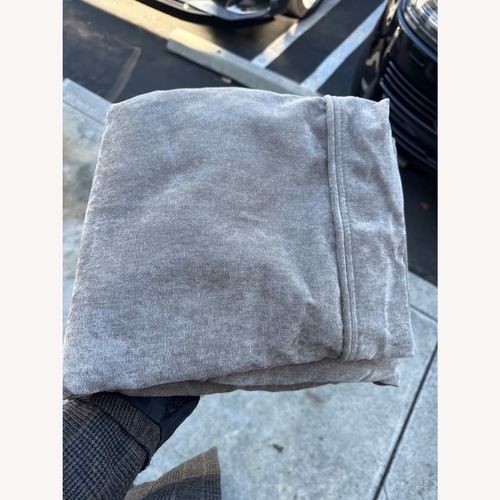 Used LoveSac Venetian Taupe Velvet 4 Seat Sectional for sale on AptDeco