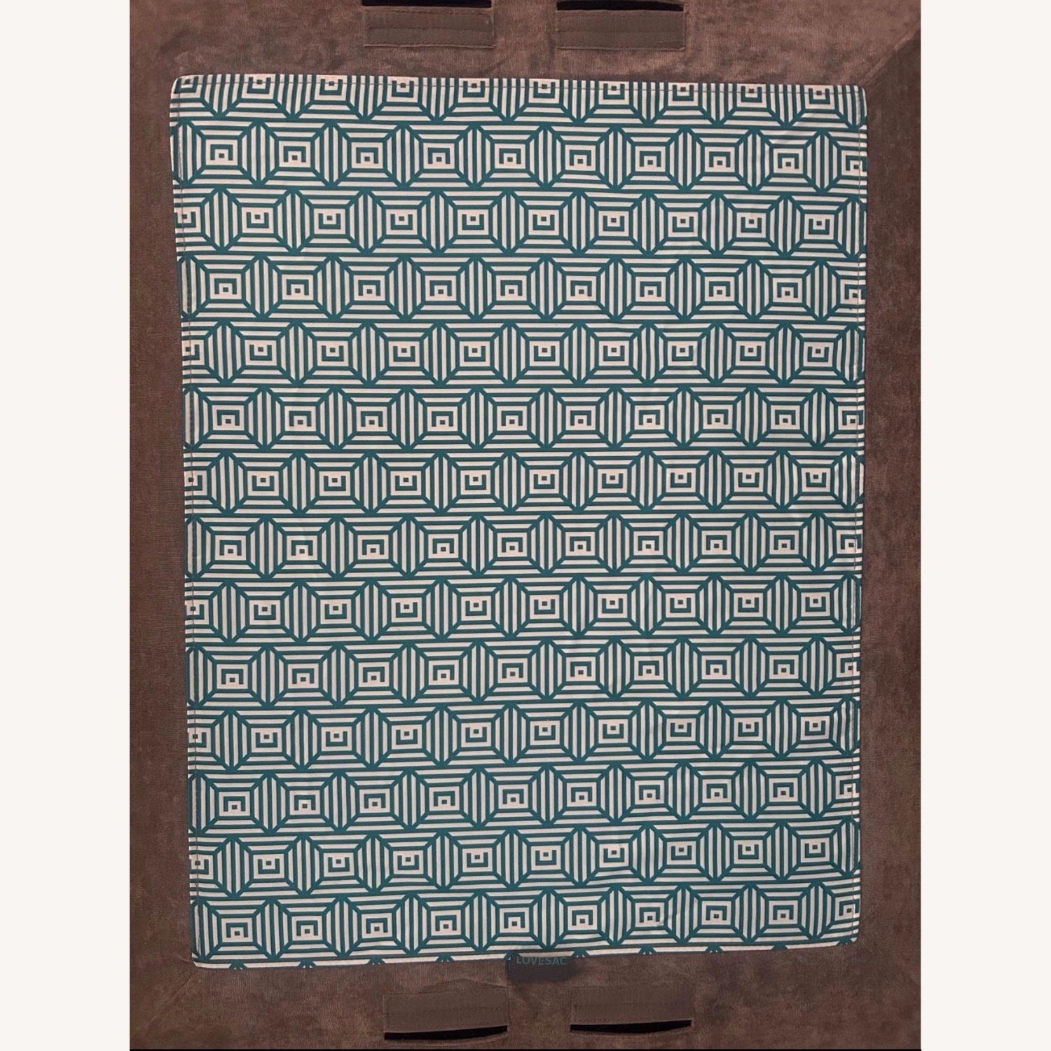 LoveSac Venetian Taupe Velvet 4 Seat Sectional - image-7