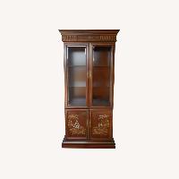 Chinoiserie Asian China Display Curio Cabinet
