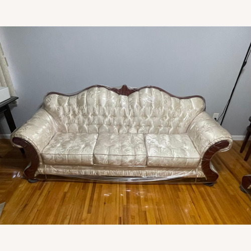 Used Victorian Ivory Sofa  for sale on AptDeco