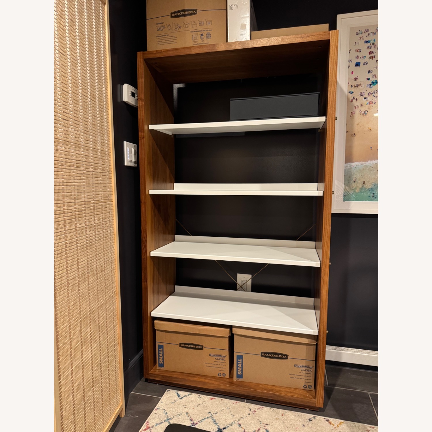 Blu Dot D3 Dark Brown Wood Bookcase - image-1