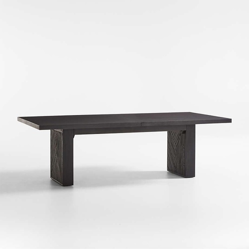 Used Crate & Barrel Dunewood Dining Table + Bench for sale on AptDeco