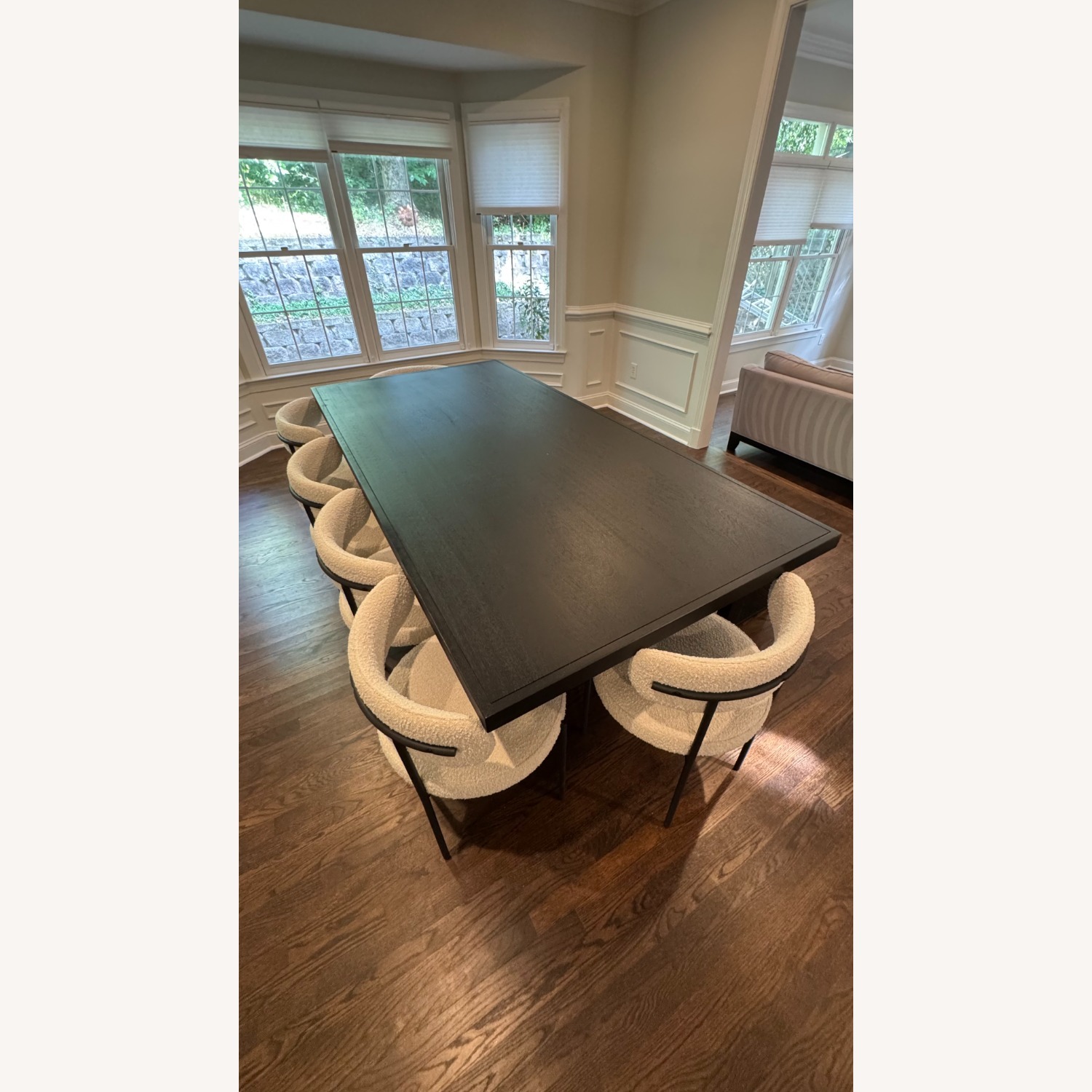 Crate & Barrel Dunewood Dining Table + Bench - image-5