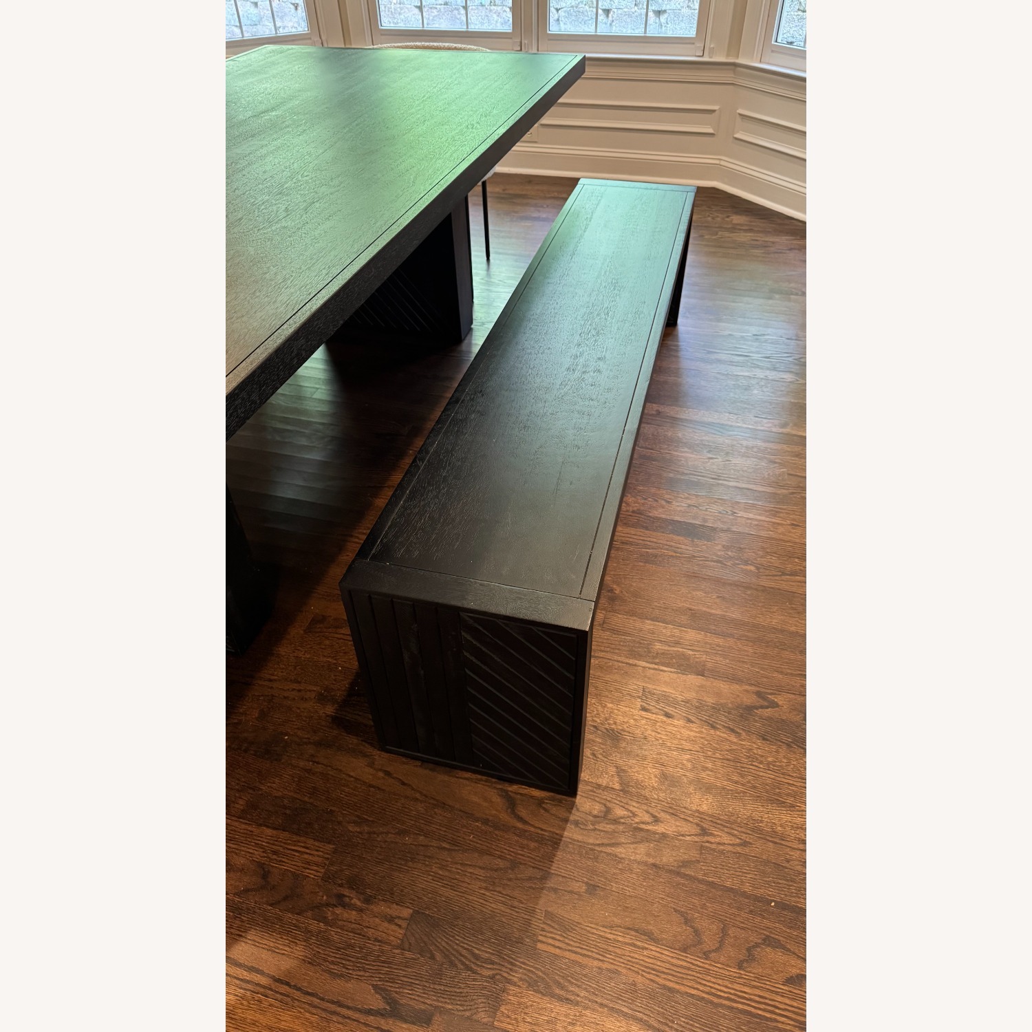 Crate & Barrel Dunewood Dining Table + Bench - image-3