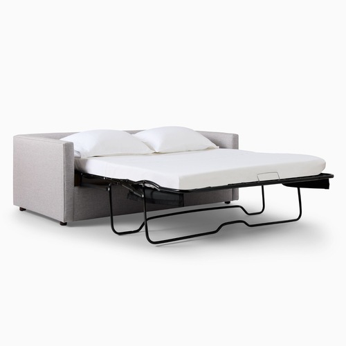 Used West Elm Harris Light Gray Fabric Sleeper Sofa for sale on AptDeco