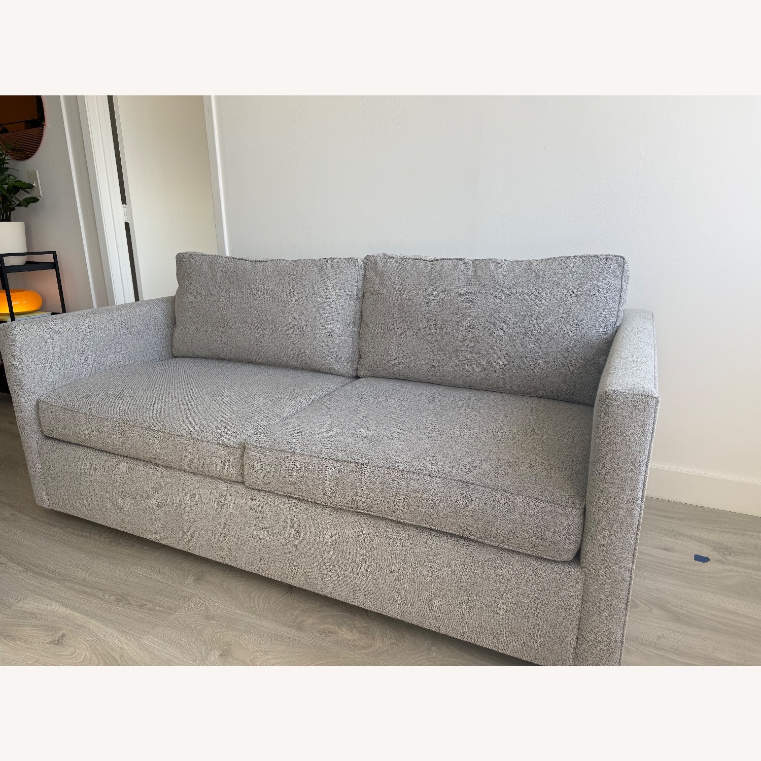 West Elm Harris Light Gray Fabric Sleeper Sofa - image-1