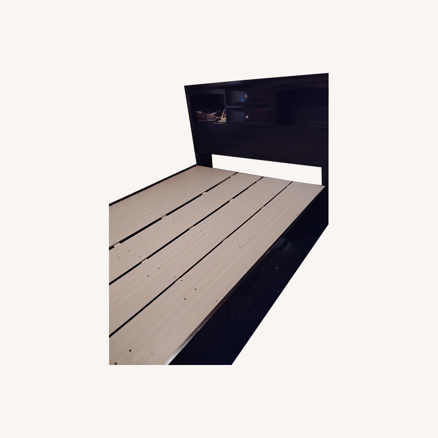 The Good Timber Dark Brown Wood Headboard - image-0