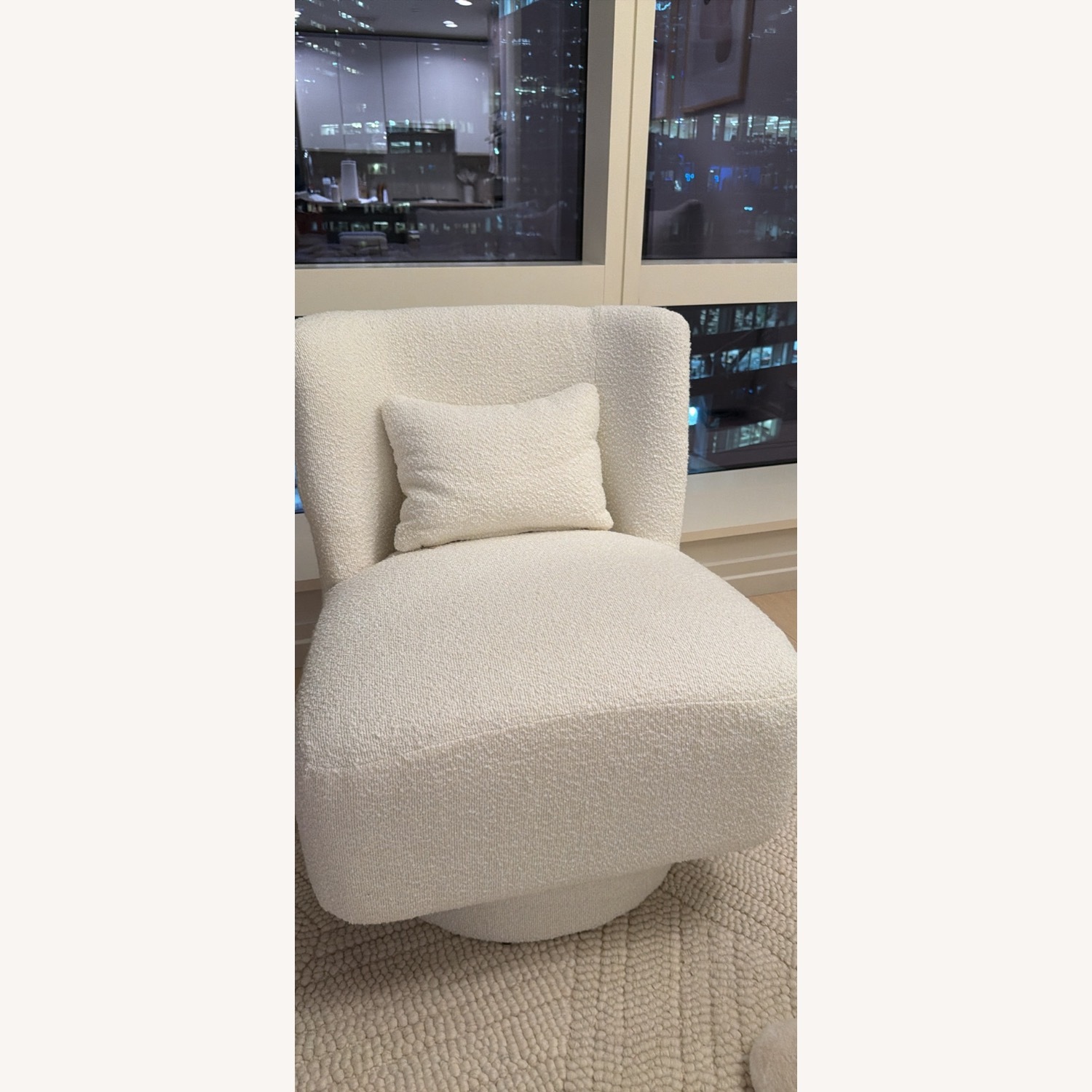 Wayfair Ollia White Boucle Accent Chair - image-2