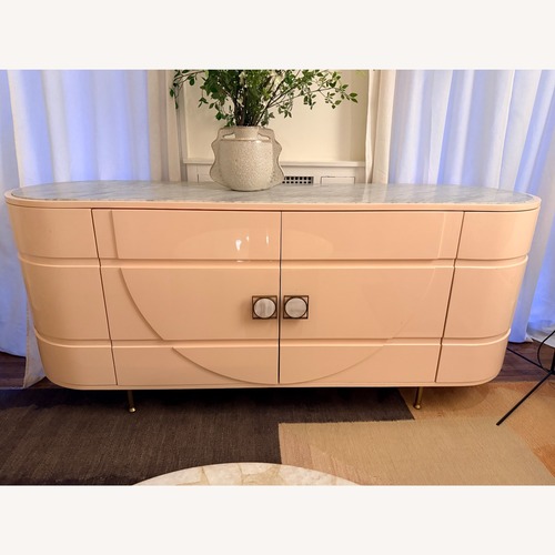 Used Anthropologie Hepworth Pink Lacquer Sideboard for sale on AptDeco