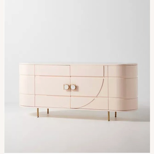Used Anthropologie Hepworth Pink Lacquer Sideboard for sale on AptDeco
