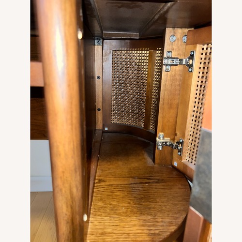 Used Mid-century Modern Wooden Desk with Storage for sale on AptDeco