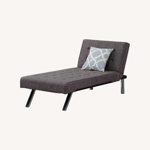 Used DHP Furniture Dark Gray Fabric Chaise Lounge for sale on AptDeco