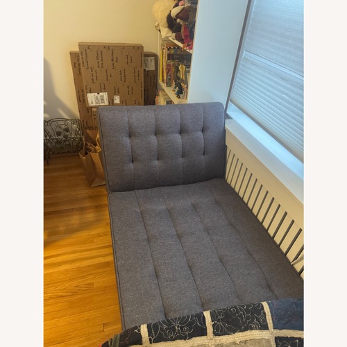 Used DHP Furniture Dark Gray Fabric Chaise Lounge for sale on AptDeco