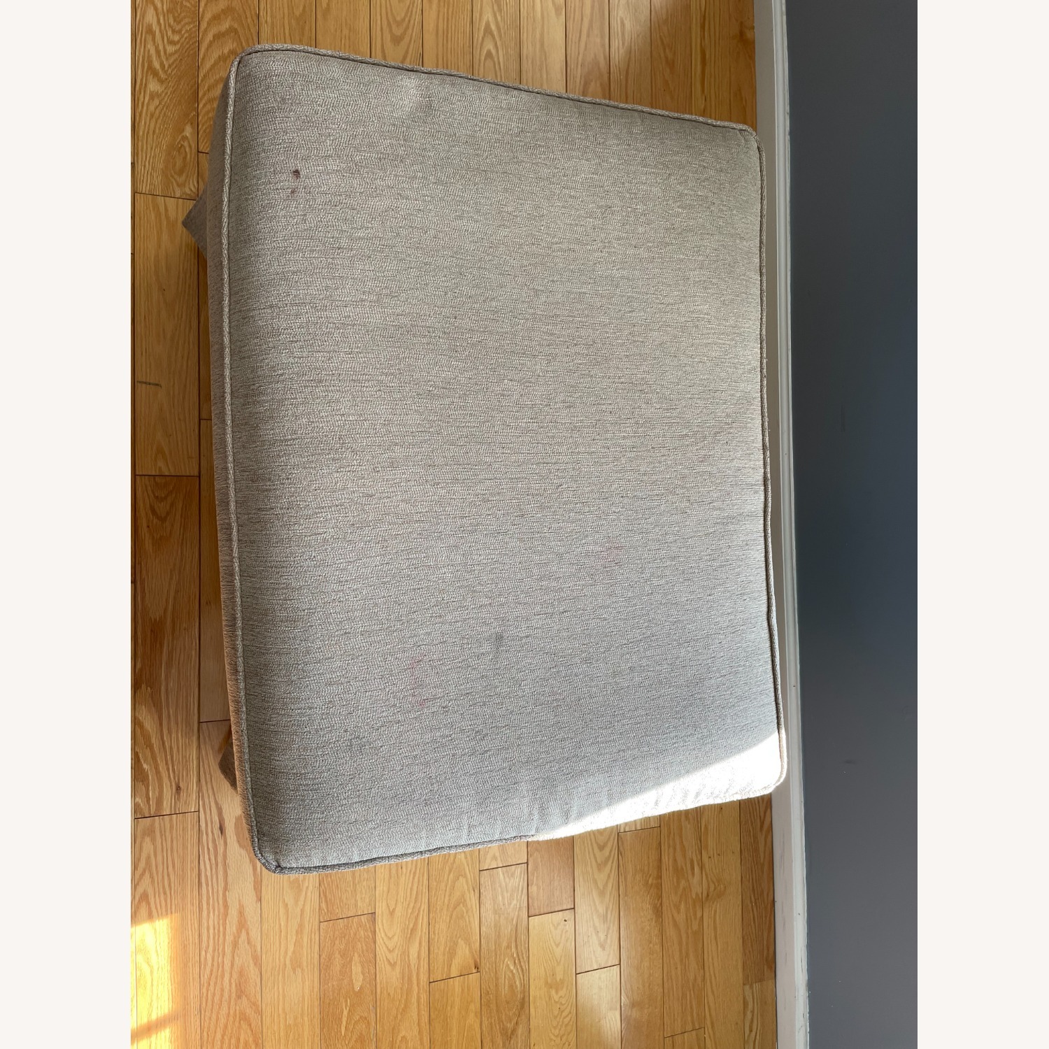 Chic & Comfy Beige Ottoman - image-1