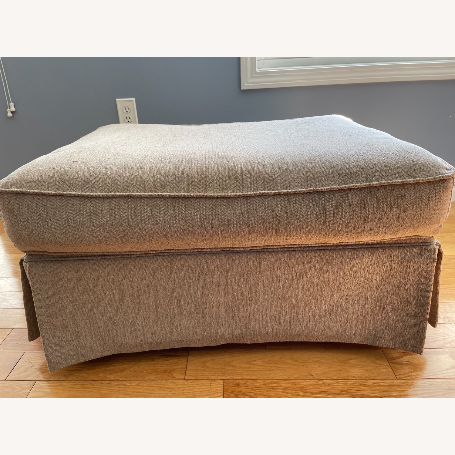 Chic & Comfy Beige Ottoman - image-3
