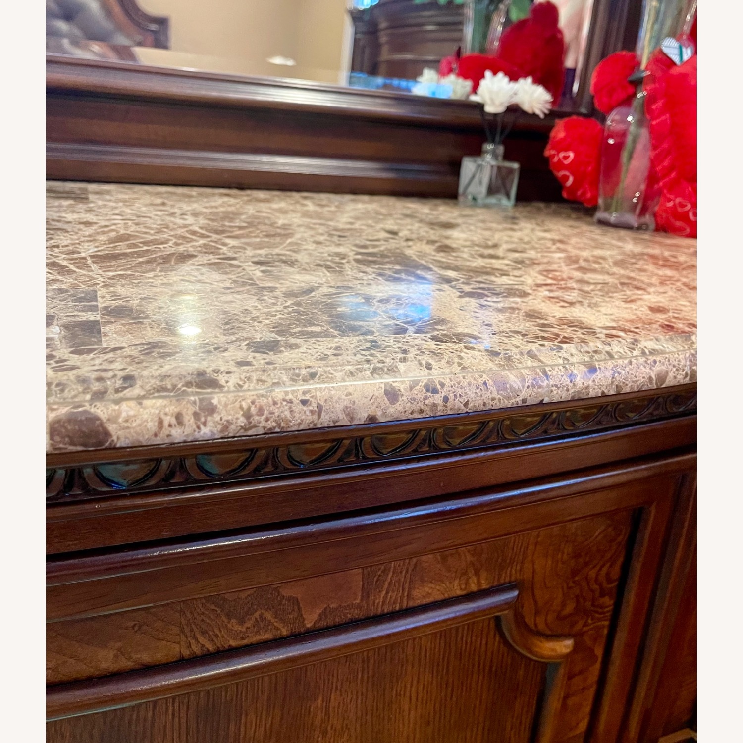 Ashley Furniture Dark Brown Wood Dresser - image-3