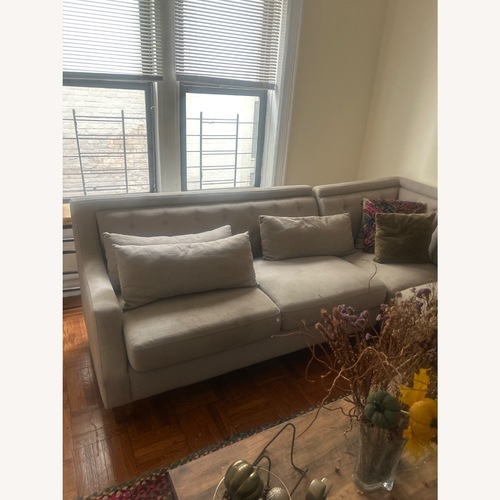 Used Mahogany and More Light Gray 3+ Piece Sectional for sale on AptDeco