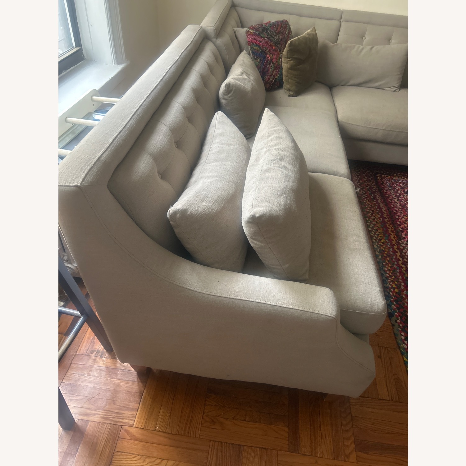 Mahogany and More Light Gray 3+ Piece Sectional - image-3