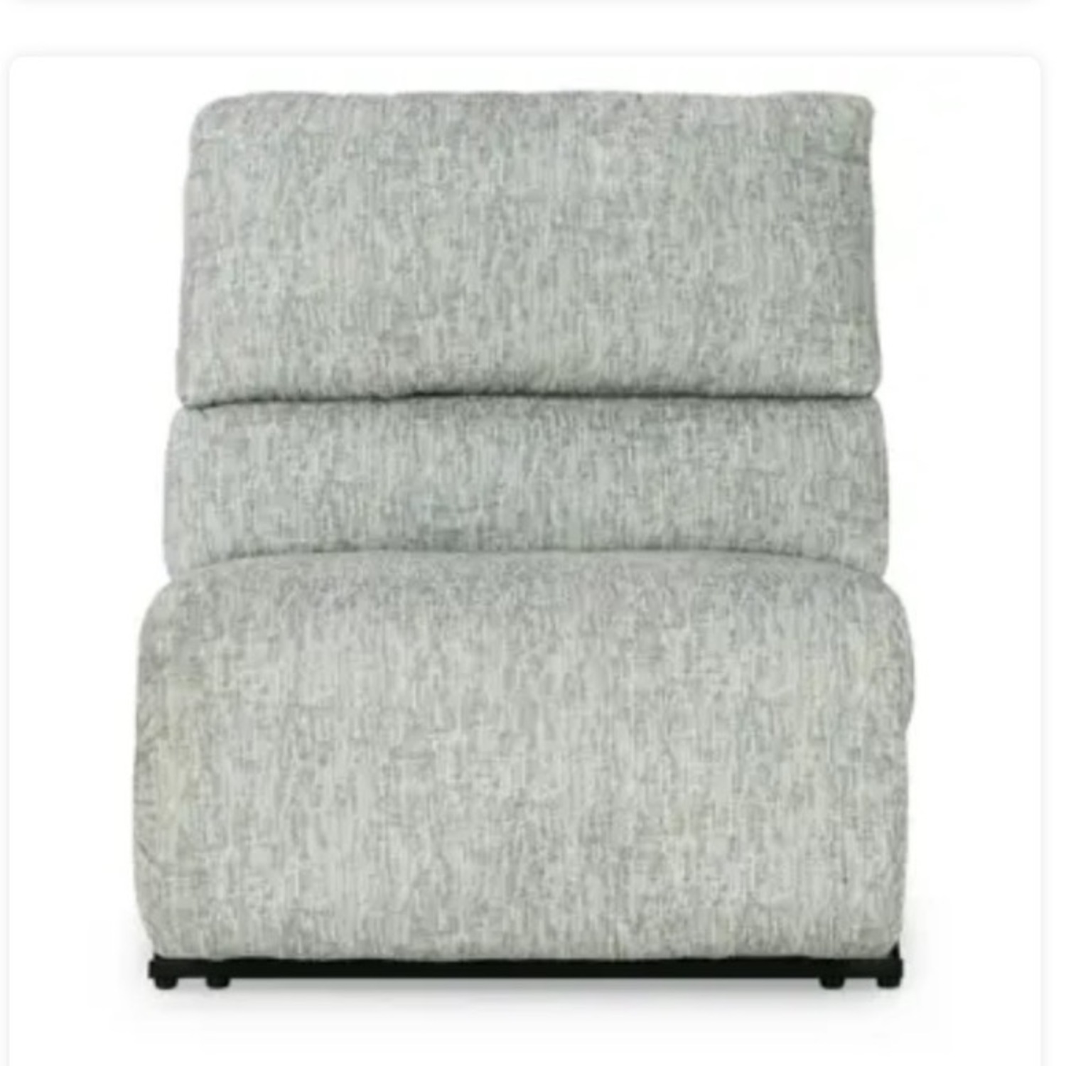 Mcclelland Light Gray Fabric Armless Recliner - image-1