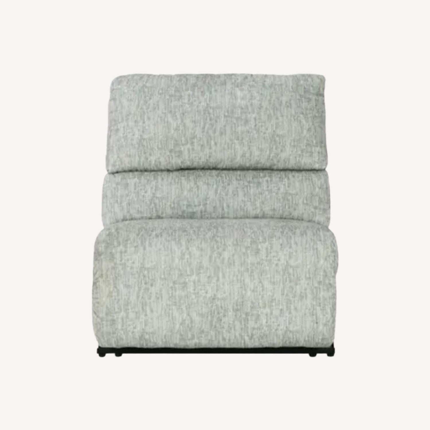 Mcclelland Light Gray Fabric Armless Recliner - image-0