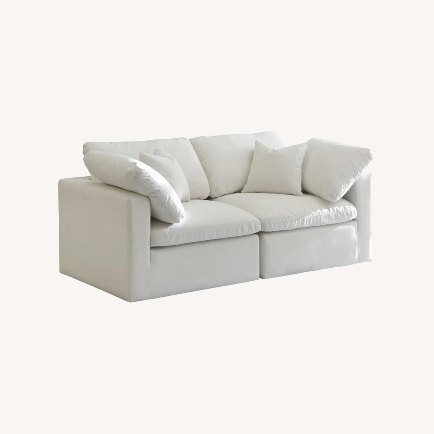 Plush Natural 2 Piece Modular Sectional - image-0