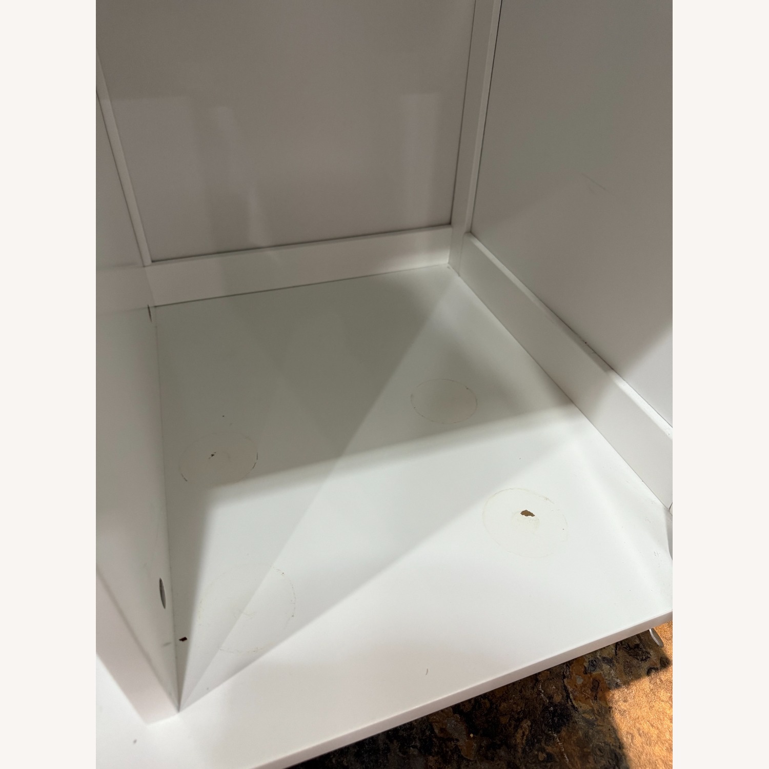 Wayfair White Wood Kitchen Storage with Wheels - image-3